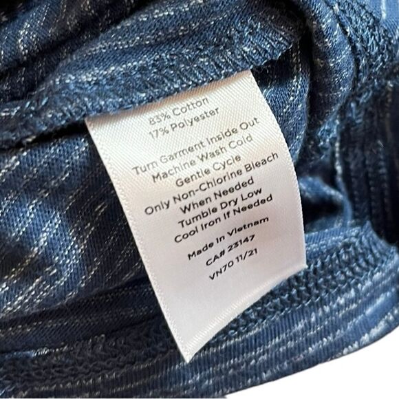 NWT Talbots Women’s Tie Front Short Sleeve T-Shirt Dress, Alameda Stripe, Size S - Picture 9 of 9